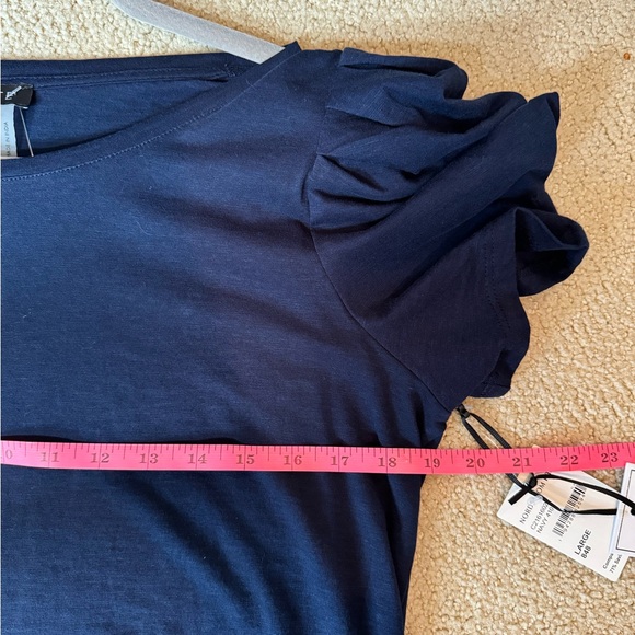 1. STATE NAVY BLUE SHIRT SLEEVE TOP NWT - Picture 2 of 7